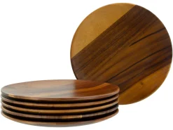 Creatable Teller|Nature Collection - Tellerset 6-tlg - Akazienholz