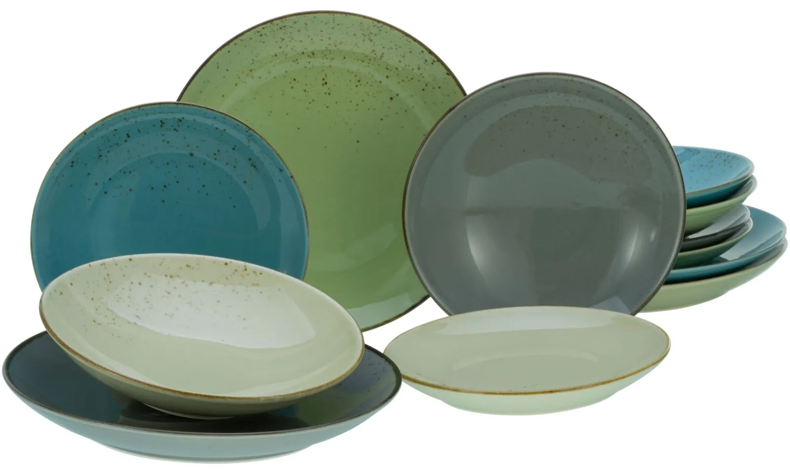Creatable Geschirrset|Teller|Nature Collection - Tellerset 12-tlg - bunt