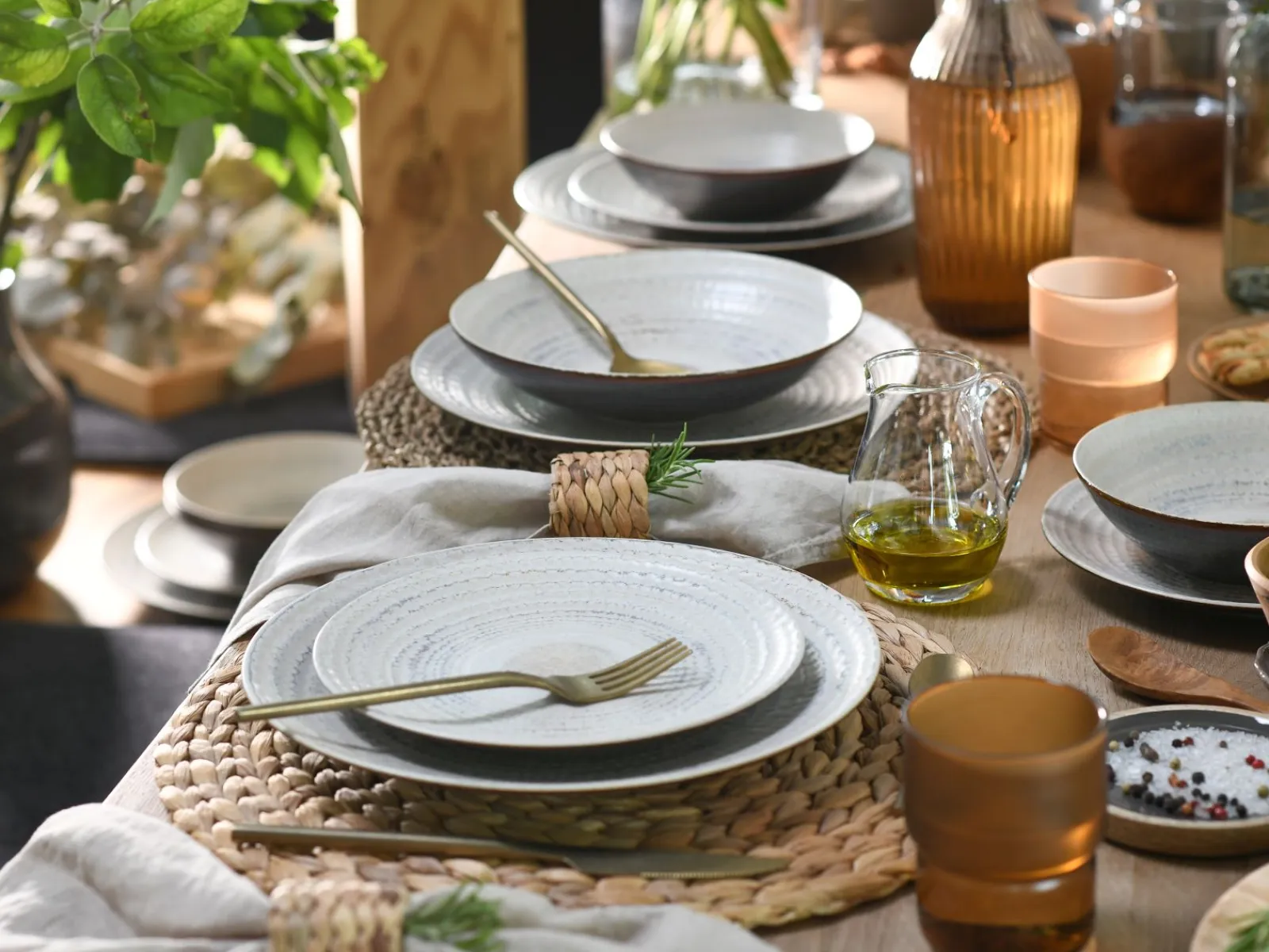 Creatable Geschirrset|Teller|Neapel - Tellerset 12-tlg - Sand