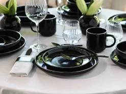 Creatable Geschirrset|Nordic Festive - Kombiservice 10-tlg - Schwarz