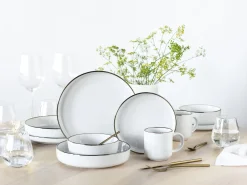 Creatable Geschirrset|Nordic Festive - Kombiservice 10-tlg - Schwarz