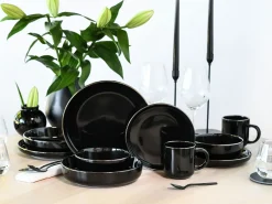 Creatable Geschirrset|Nordic Festive - Kombiservice 10-tlg - Schwarz