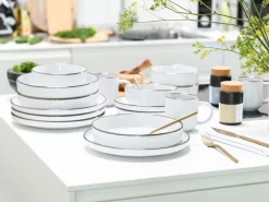 Creatable Geschirrset|Nordic Festive - Kombiservice 30-tlg - Schwarz