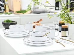 Creatable Geschirrset|Nordic Festive - Kombiservice 16-tlg - Schwarz