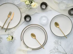 Creatable Geschirrset|Nordic Festive - Tafelservice 12-tlg - Schwarz
