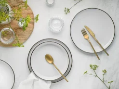 Creatable Geschirrset|Nordic Festive - Tafelservice 12-tlg - Schwarz