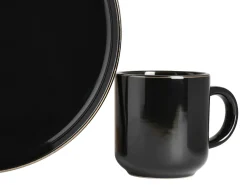 Creatable Geschirrset|Teller|Nordic Festive - Tellerset 18-tlg - Schwarz