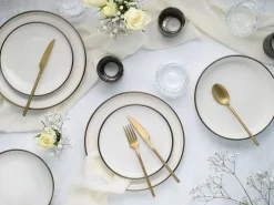 Creatable Geschirrset|Teller|Nordic Festive - Tellerset 18-tlg - Schwarz