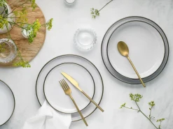 Creatable Geschirrset|Teller|Nordic Festive - Tellerset 18-tlg - Schwarz