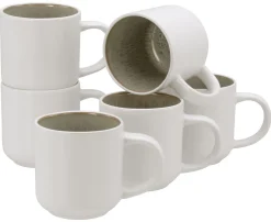 Creatable Becher & Tassen|Geschirrset|Nordic Fjord - Kaffeebecher 6-tlg - beige