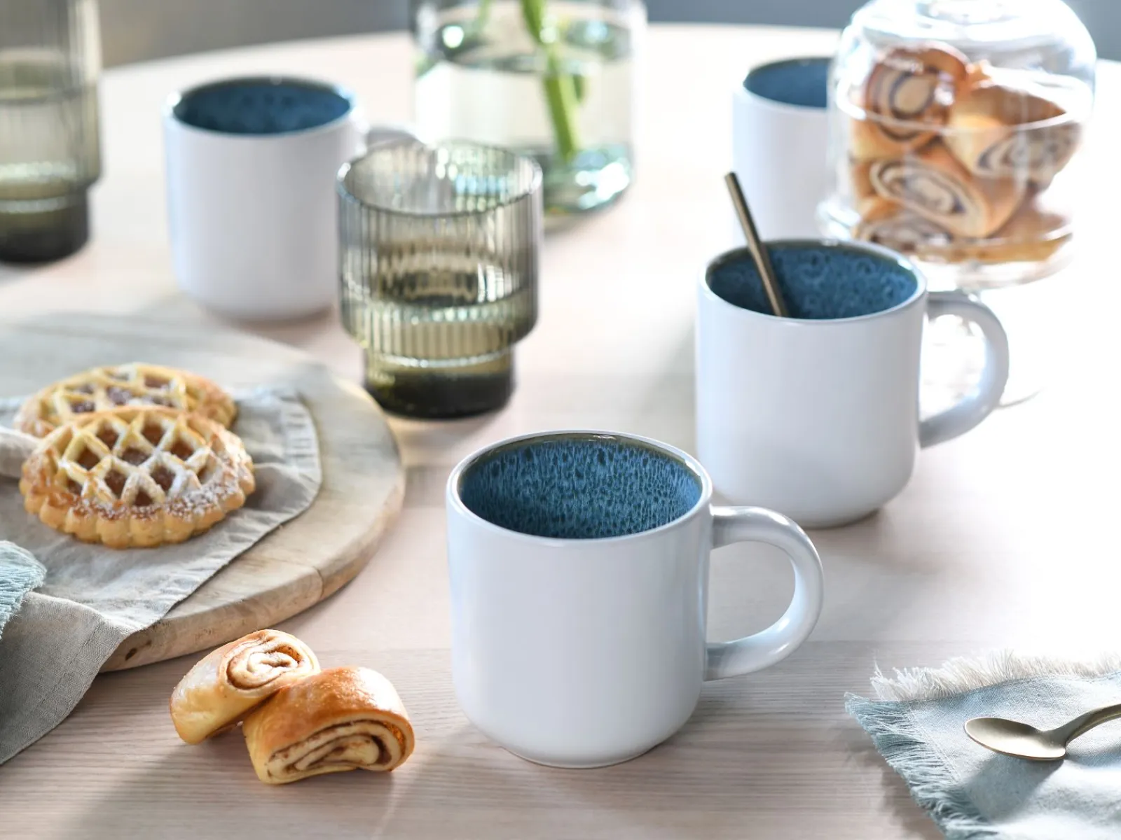 Creatable Becher & Tassen|Geschirrset|Nordic Fjord - Kaffeebecher 6-tlg - beige