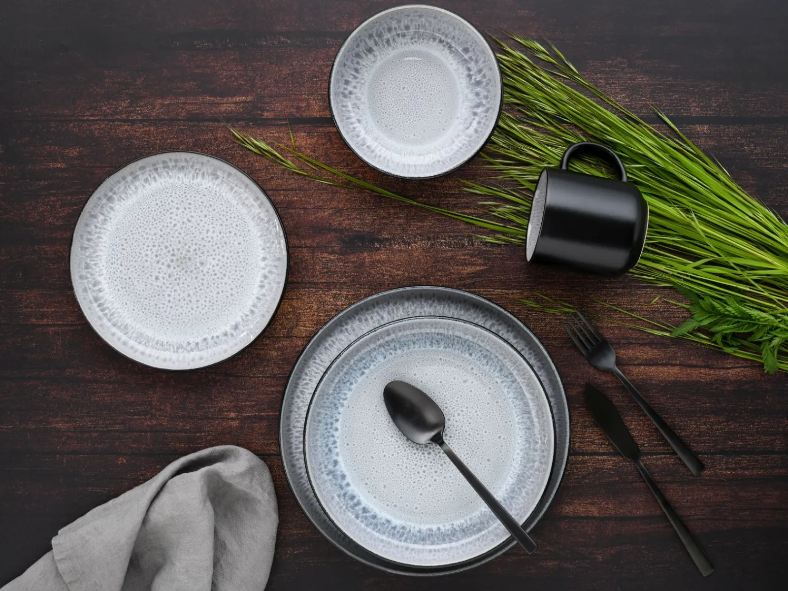 Creatable Geschirrset|Nordic Fjord - Kombiservice 30-tlg - beige