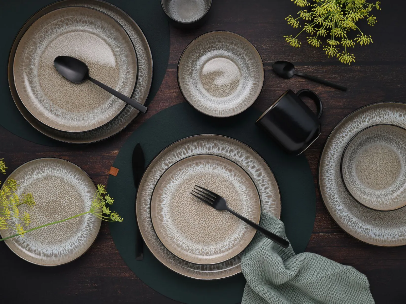 Creatable Geschirrset|Nordic Fjord - Kombiservice 30-tlg - beige