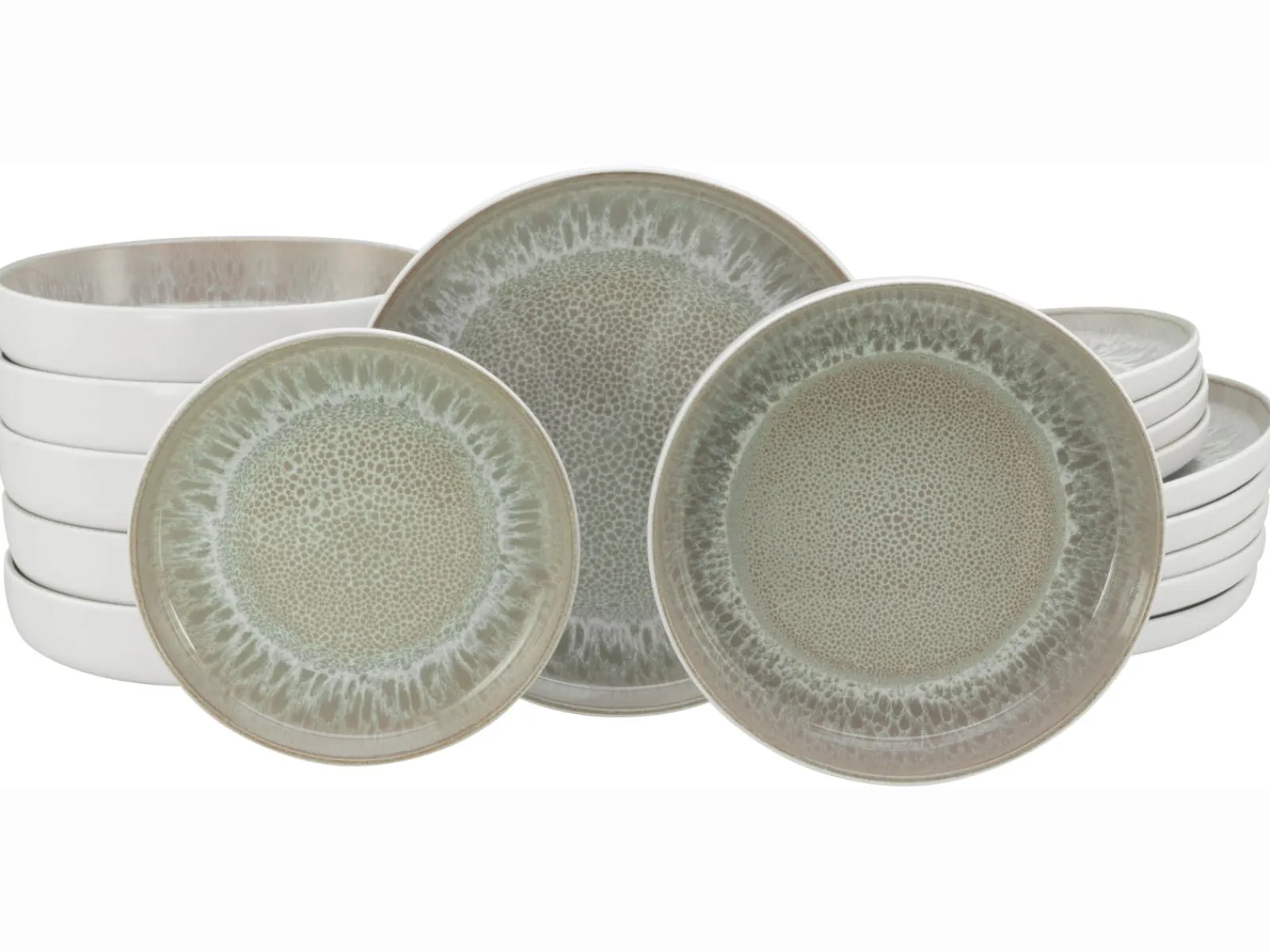 Creatable Geschirrset|Teller|Nordic Fjord - Tellerset 18-tlg - beige
