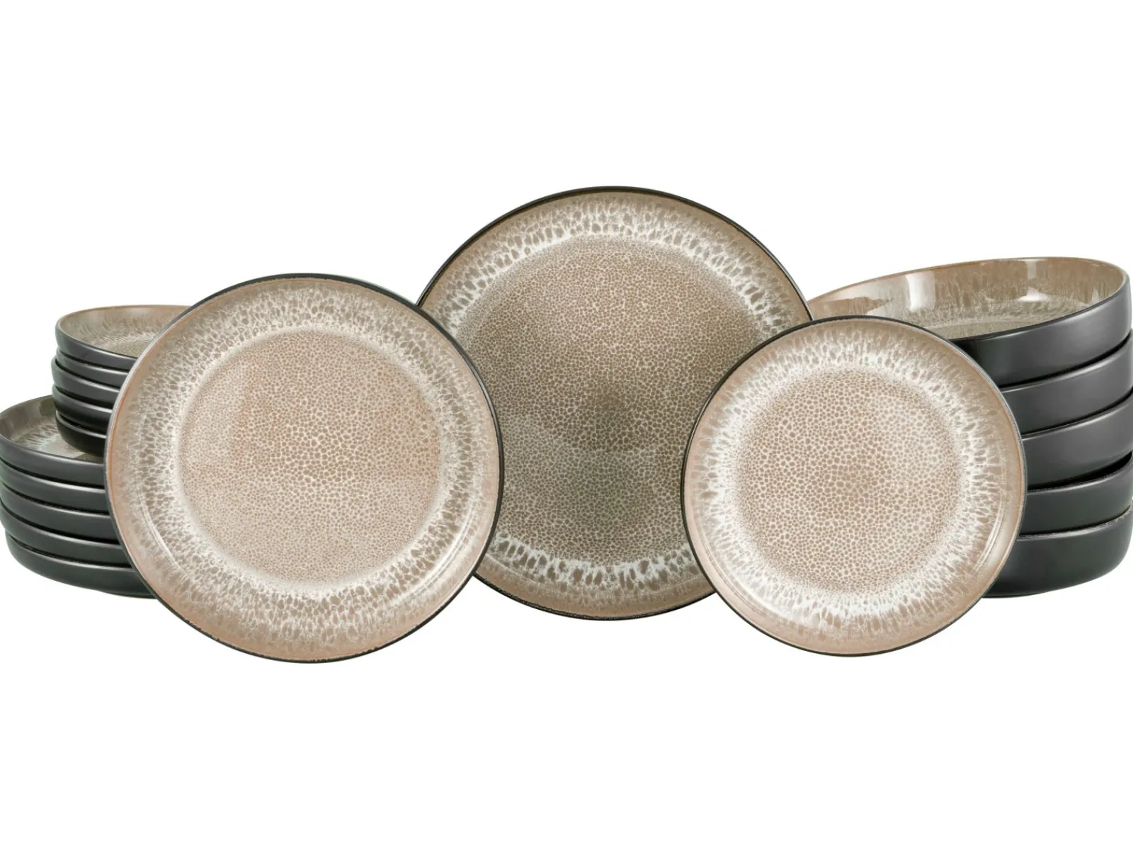 Creatable Geschirrset|Teller|Nordic Fjord - Tellerset 18-tlg - beige