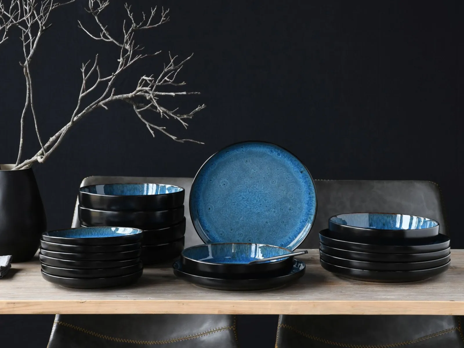 Creatable Geschirrset|Teller|Nordic Fjord - Tellerset 18-tlg - beige
