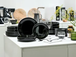 Creatable Geschirrset|Teller|Nordic Gourmet - Tellerset 18-tlg - Schwarz