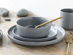 Creatable Geschirrset|Nordic - Kombiservice 16-tlg - Cool Black Grey