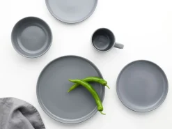 Creatable Geschirrset|Nordic - Kombiservice 16-tlg - Cool Black Grey