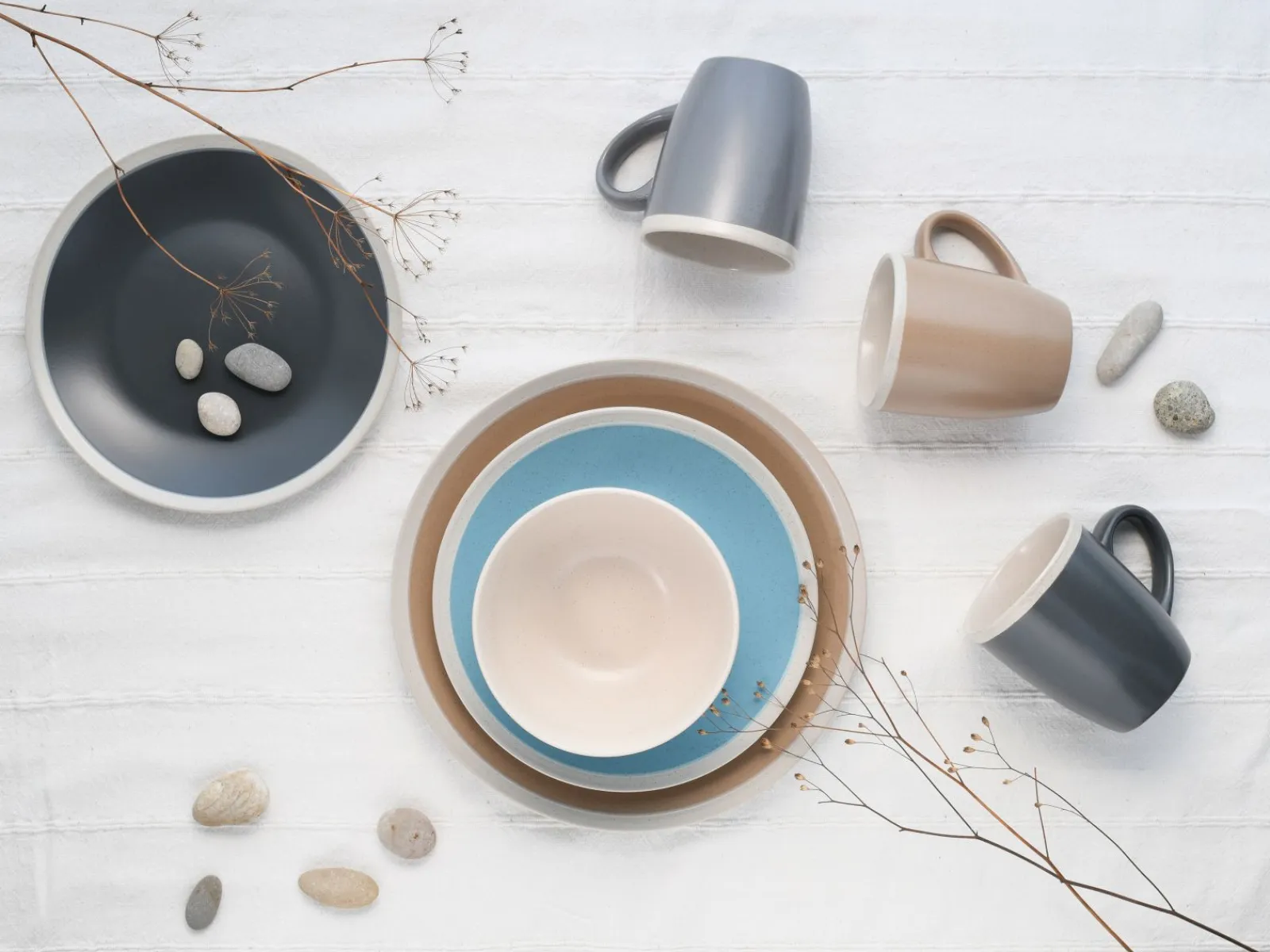 Creatable Geschirrset|Nordic Living - Kombiservice 16-tlg - Cool