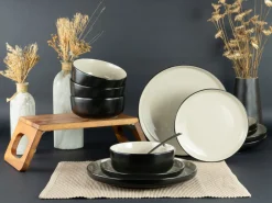 Creatable Geschirrset|Teller|Nordic - Tellerset 12-tlg - Cool Black