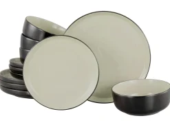 Creatable Geschirrset|Teller|Nordic - Tellerset 12-tlg - Cool Black