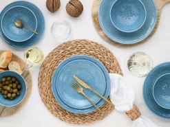 Creatable Geschirrset|Teller|Orient Mandala - Tellerset 12-tlg - Aquamarine