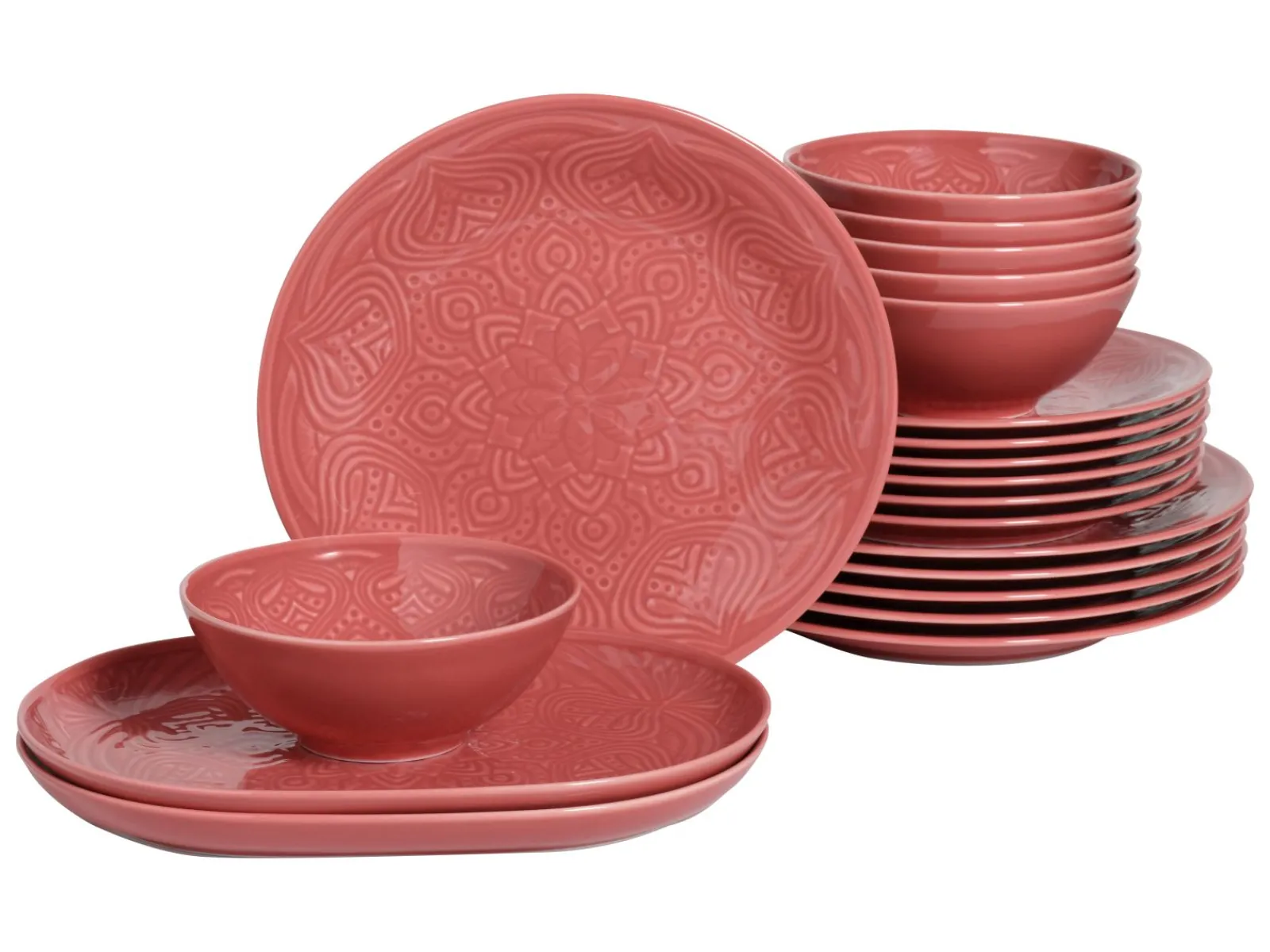 Creatable Geschirrset|Teller|Orient Mandala - Tellerset 20-tlg - Stein