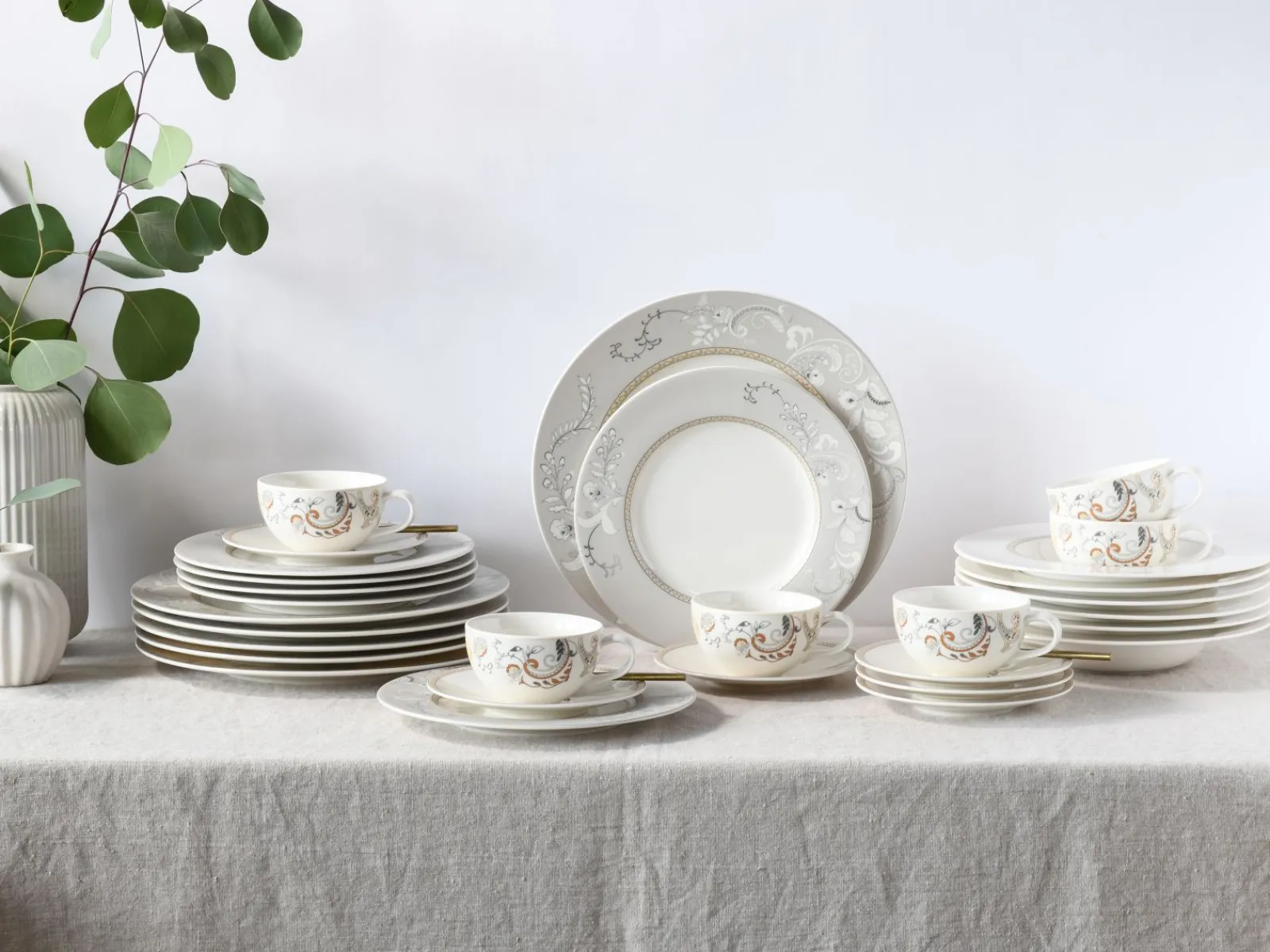 Creatable Geschirrset|Palacio - Kombiservice 30-tlg - creme