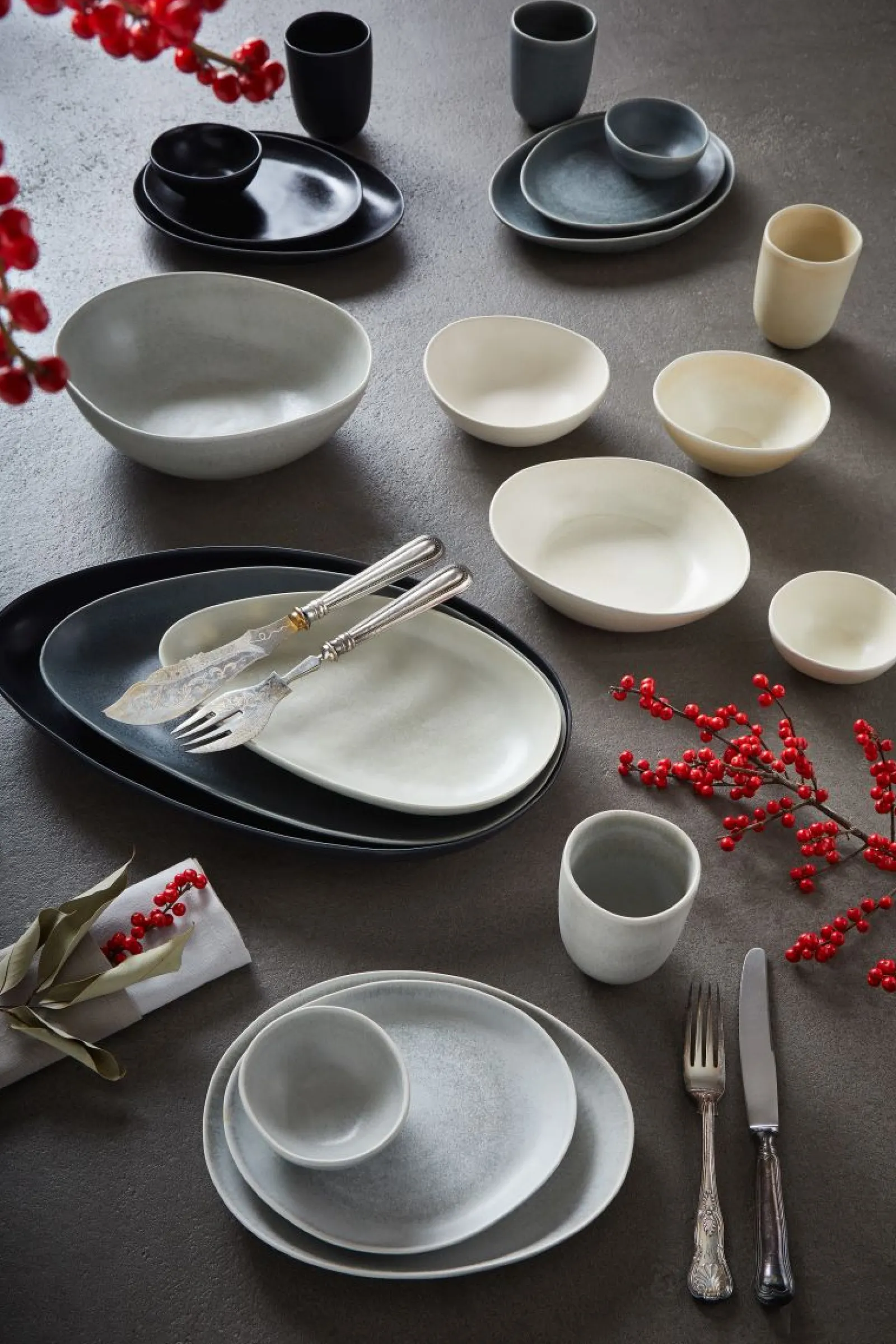 Creatable Geschirrset|Teller|Pietra - Suppenteller 4-tlg - bunt