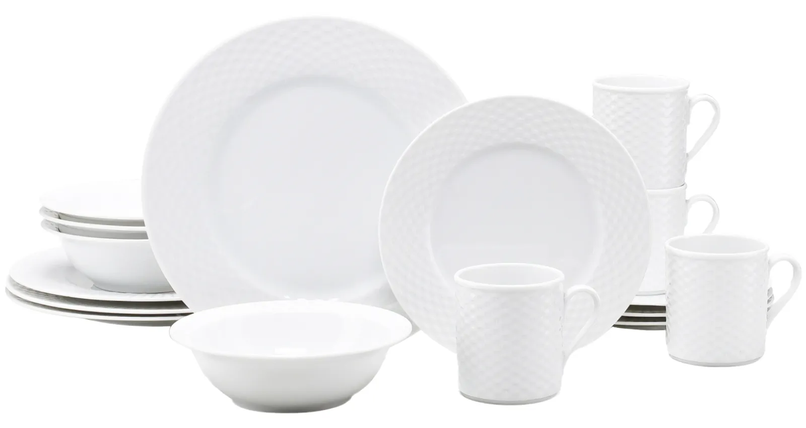 Creatable Geschirrset|Polo - Kombiservice 16-tlg - Weiss