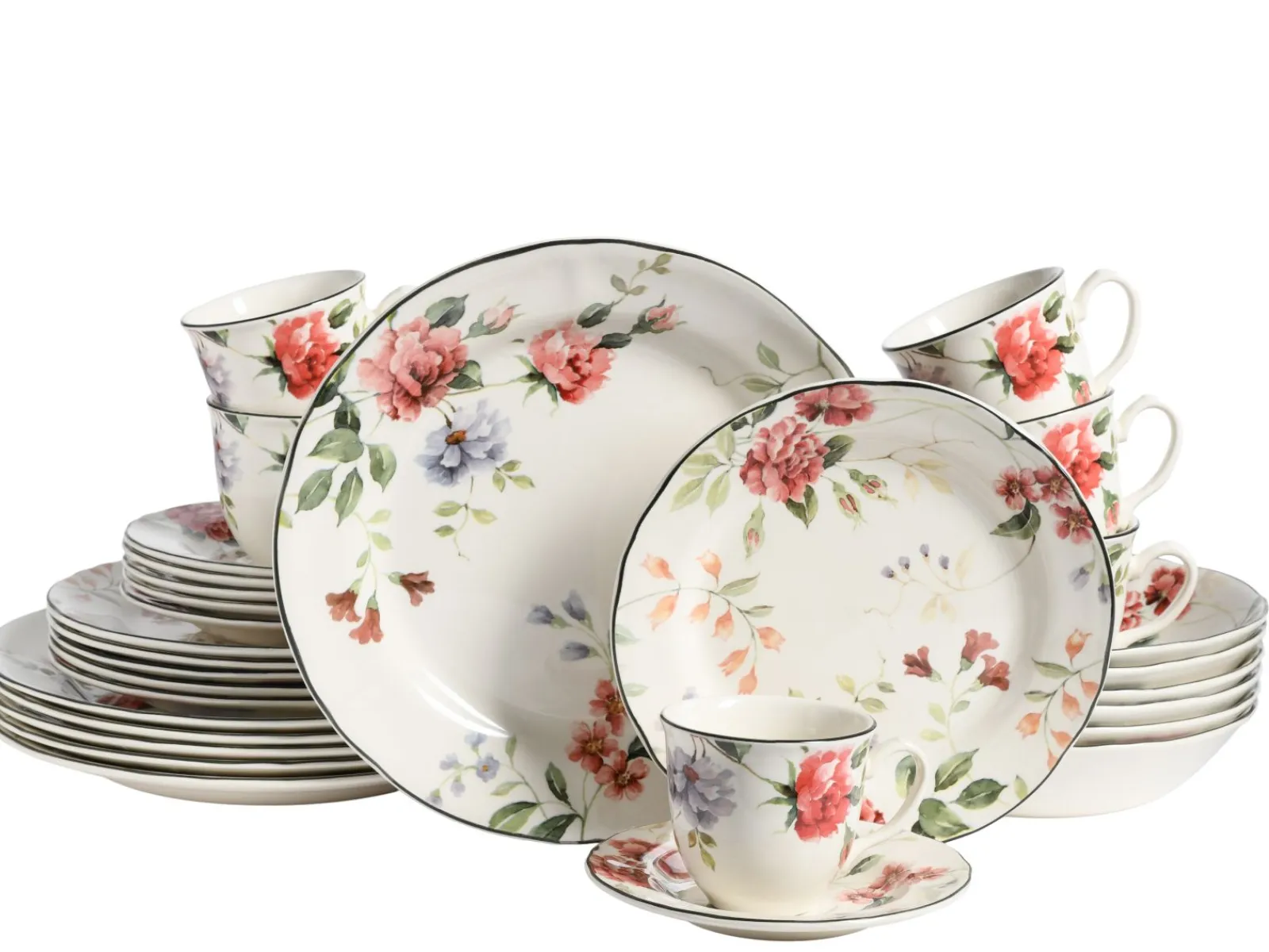 Creatable Geschirrset|Priscilla - Kombiservice 30-tlg - Bunt