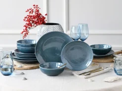 Creatable Geschirrset|Reactive Nostalgic - Tellerset 12-tlg - Blau