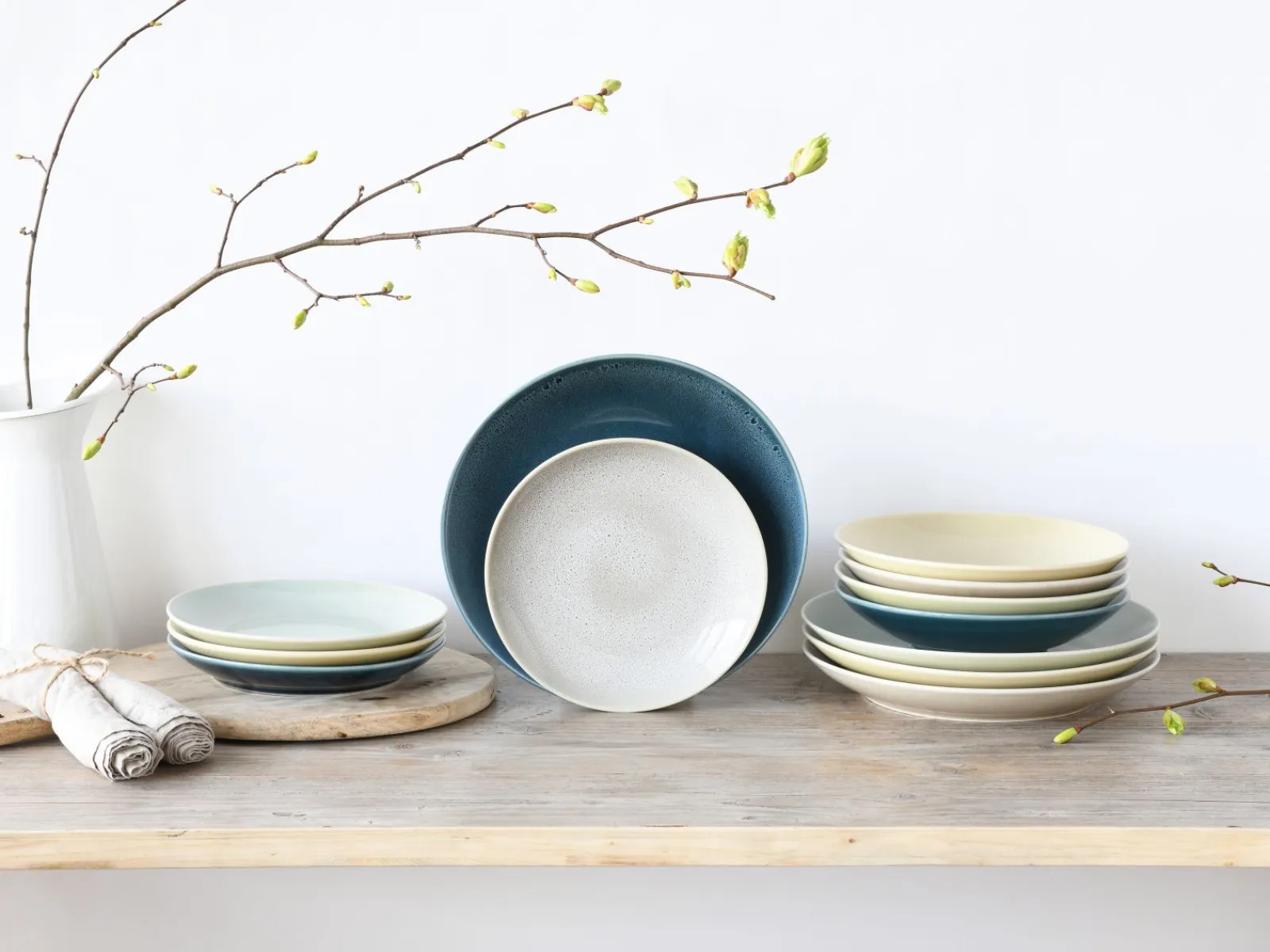Creatable Geschirrset|Teller|Reactive - Tellerset 12-tlg - Aqua