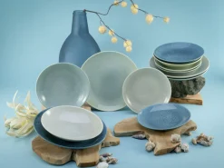 Creatable Geschirrset|Teller|Reactive - Tellerset 12-tlg - Aqua