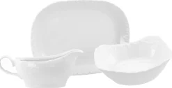 Creatable Geschirrset|Roccoco - Servierset 3-tlg - Weiss