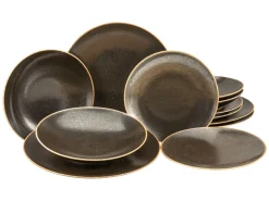 Creatable Geschirrset|Teller|Rusty - Tellerset 12-tlg - braun