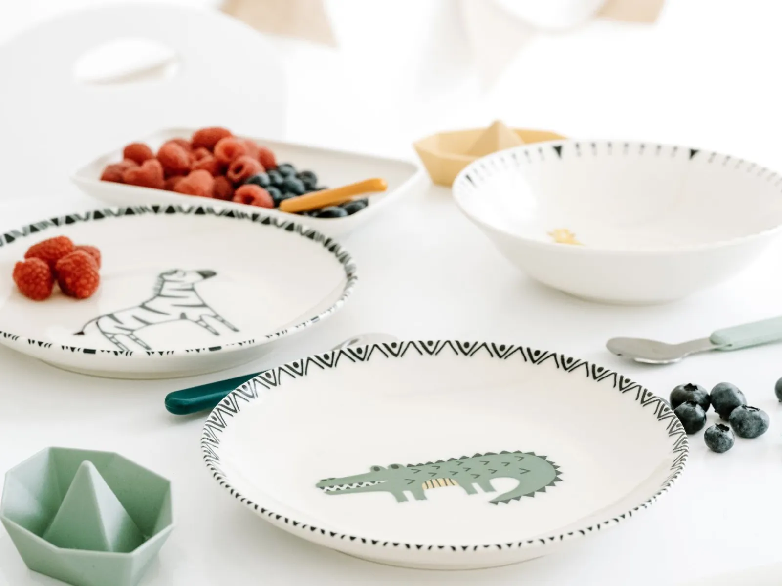 Creatable Geschirrset|Teller|Safari - Tellerset 8-tlg - Bunt