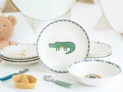 Creatable Geschirrset|Teller|Safari - Tellerset 8-tlg - Bunt