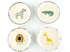 Creatable Geschirrset|Safari - Tellerset 4-tlg - Bunt