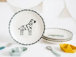 Creatable Geschirrset|Safari - Tellerset 4-tlg - Bunt
