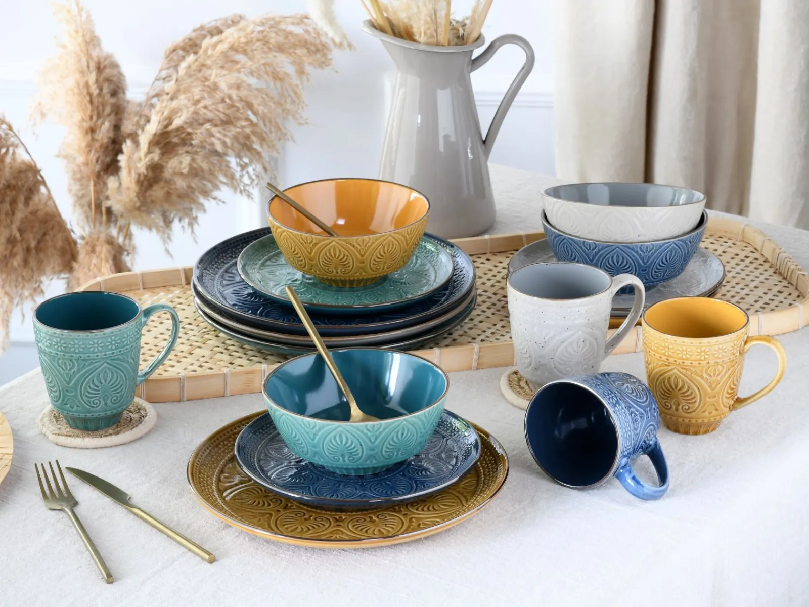 Creatable Geschirrset|Samarkand - Kombiservice 16-tlg - bunt