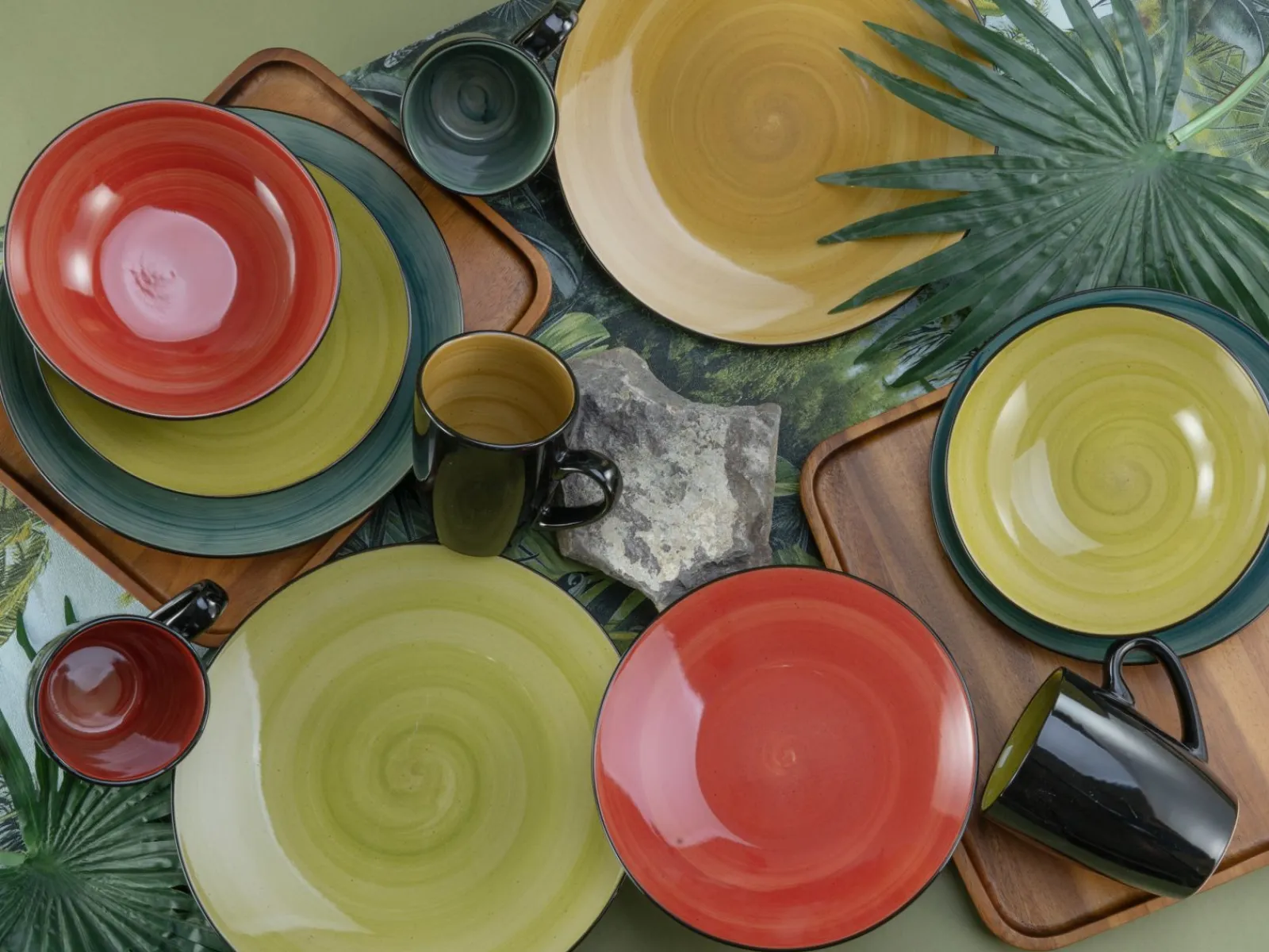 Creatable Geschirrset|Teller|Samoa - Tellerset 12-tlg - bunt