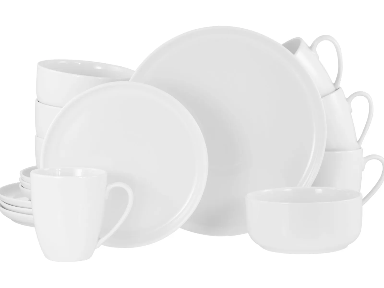 Creatable Geschirrset|Scandi - Kombiservice 16-tlg - Weiss