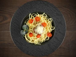 Creatable Pizza & Pasta|Geschirrset|Schiefer - Pastateller 2-tlg - Schwarz