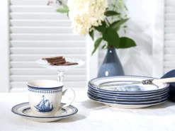 Creatable Geschirrset|Segelschiff - Kaffeeservice 18-tlg - Blau