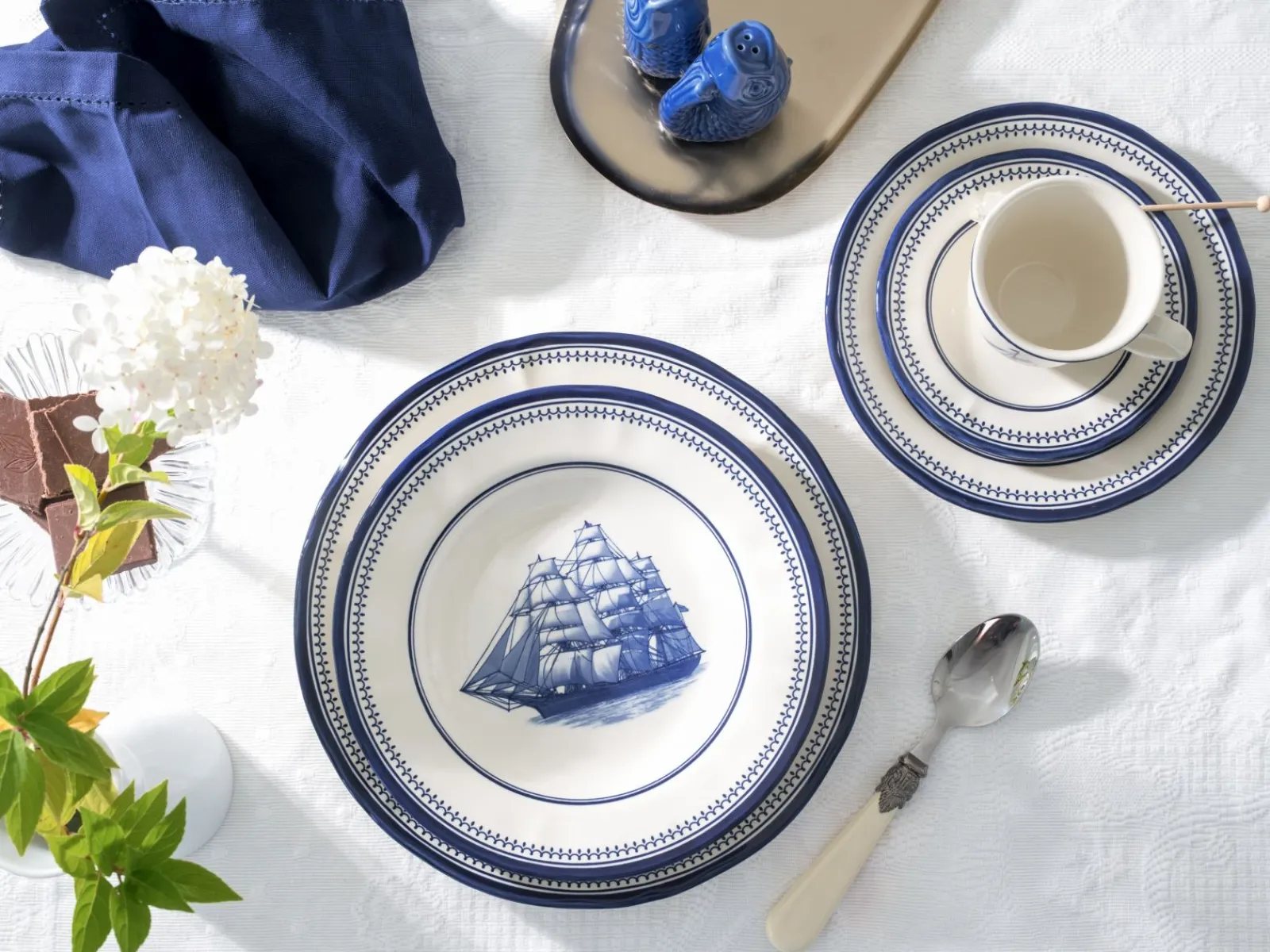 Creatable Geschirrset|Segelschiff - Kombiservice 30-tlg - Blau