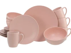 Creatable Geschirrset|Soft Touch - Kombiservice 16-tlg - Schwarz