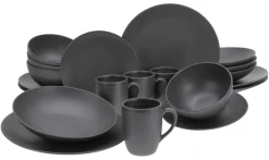 Creatable Geschirrset|Soft Touch - Kombiservice 20-tlg - Schwarz