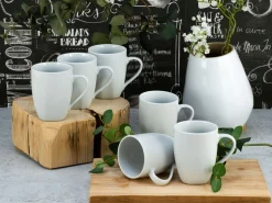 Creatable Becher & Tassen|Geschirrset|Square - Kaffeebecher 6-tlg - Weiss